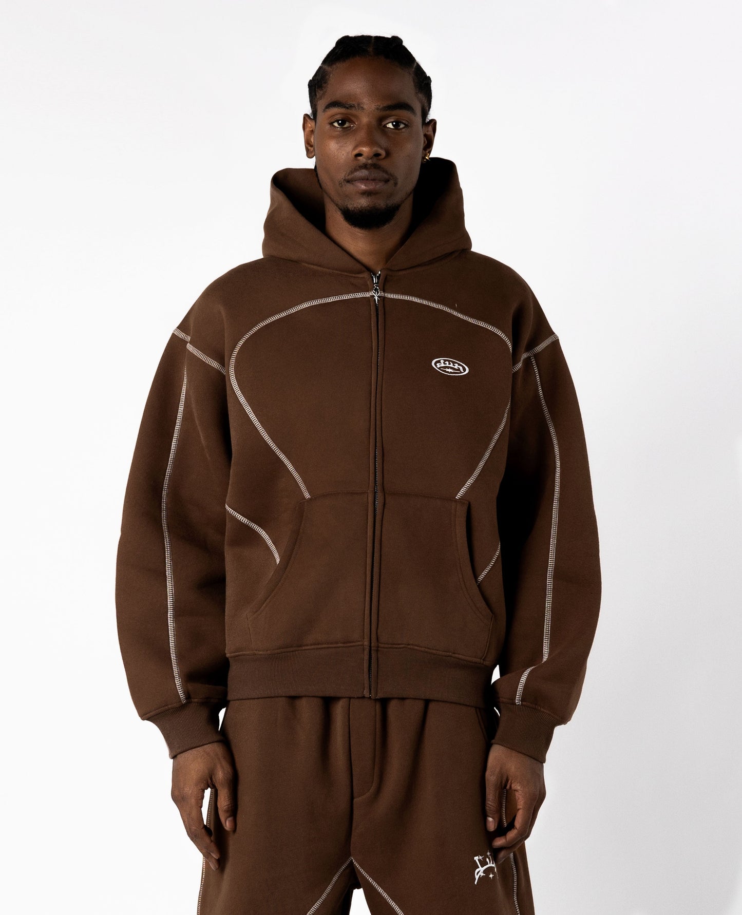 BROWN LINE ZIP