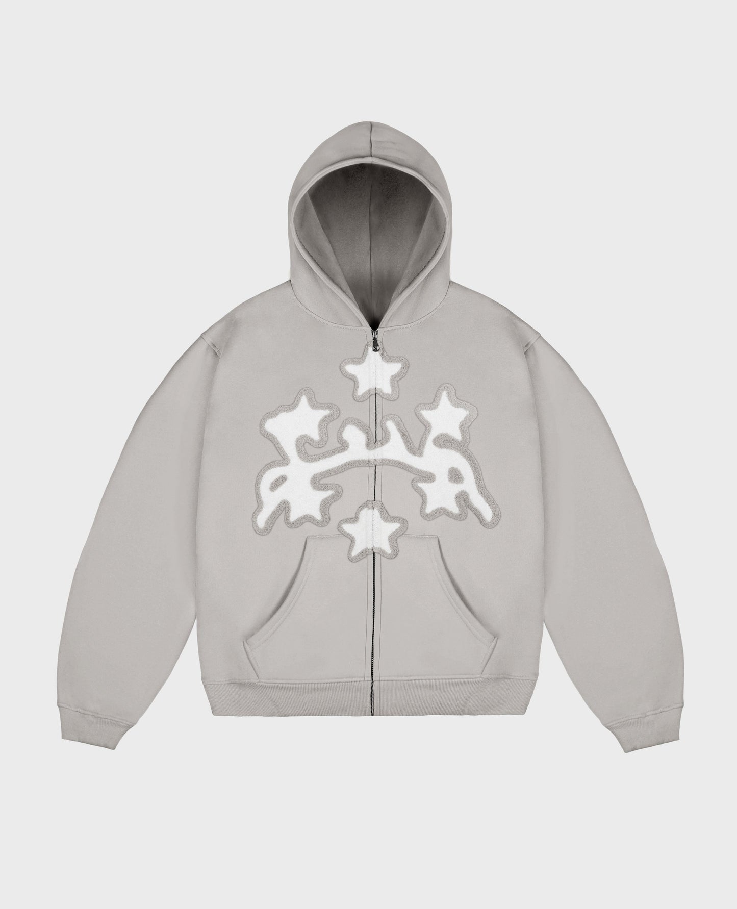 GREY STARS ZIP