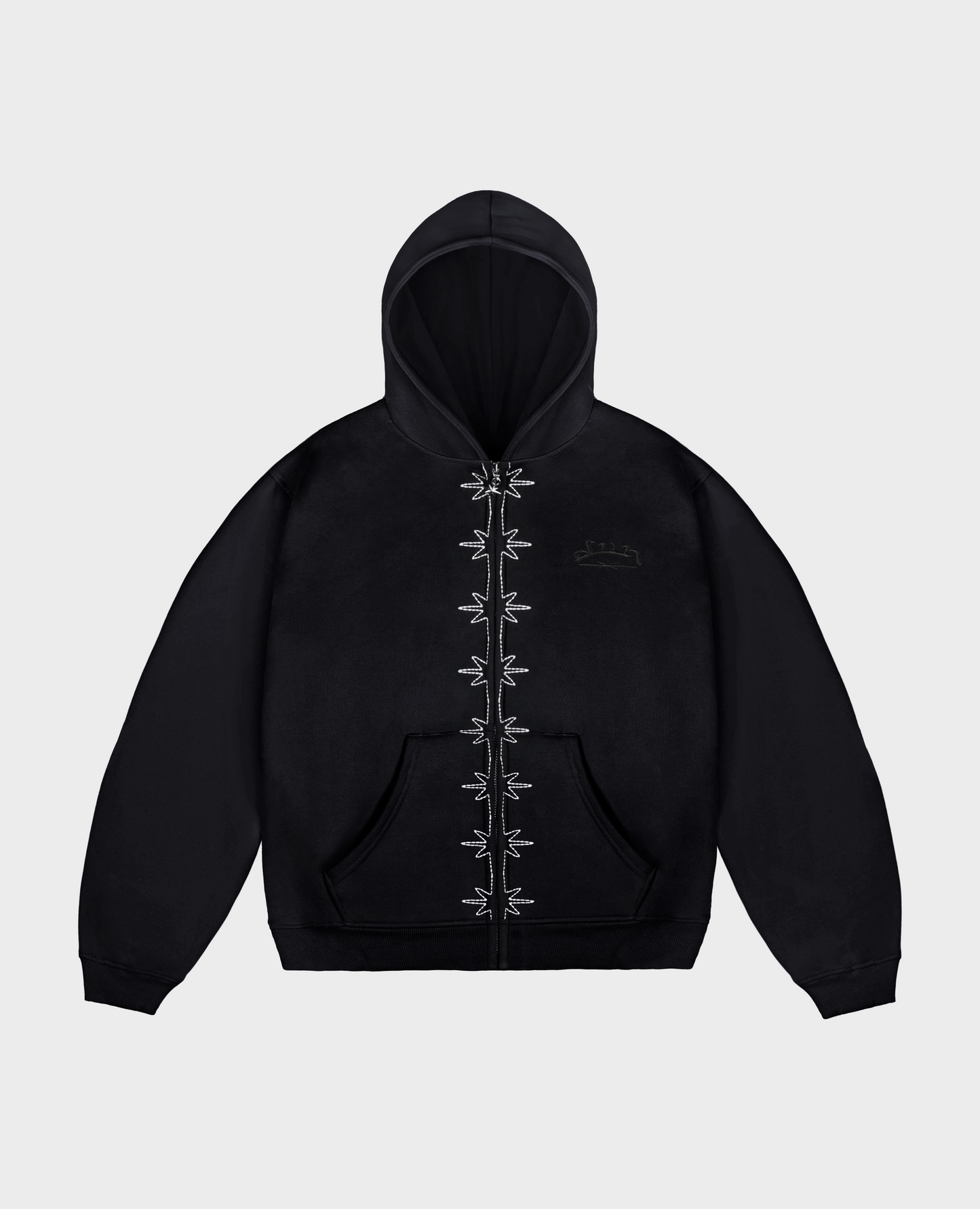 BLACK VERTEBRA ZIP