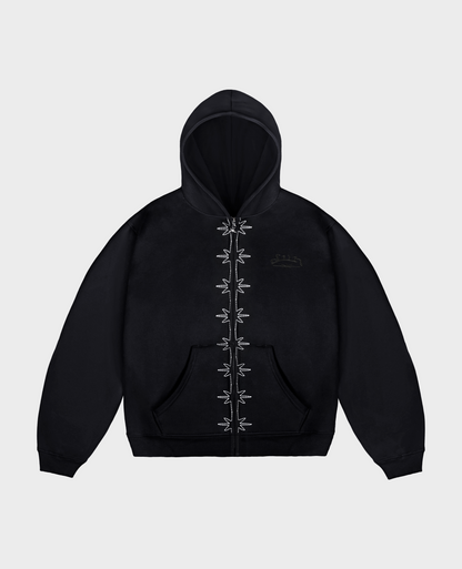 BLACK VERTEBRA ZIP