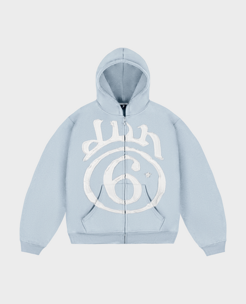 BLUE 6STARS PATCH ZIP