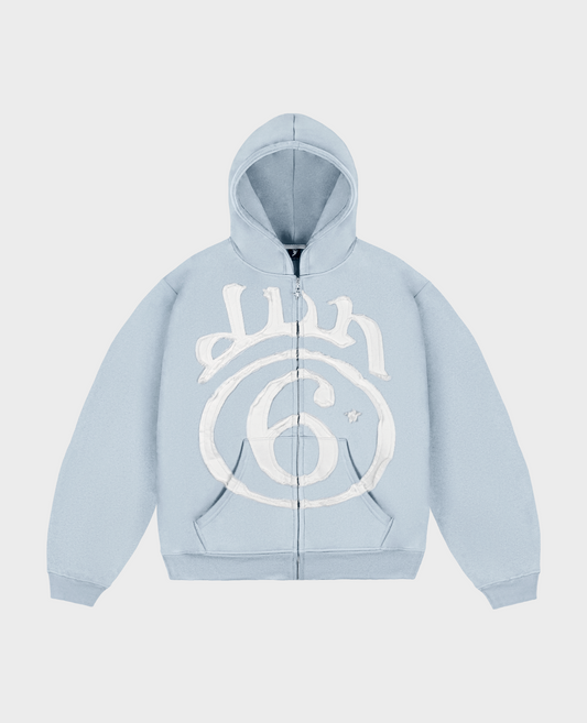 BLUE 6STARS PATCH ZIP