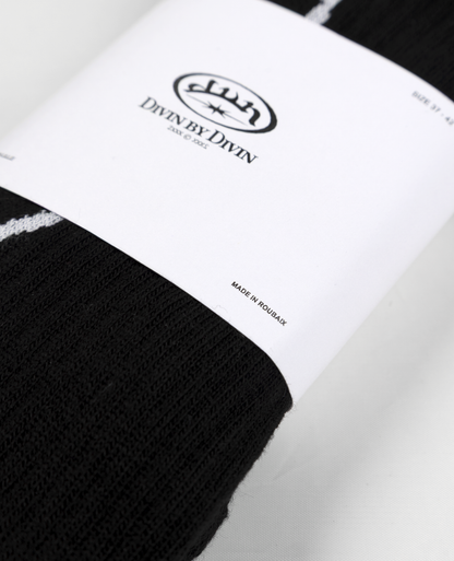 BLACK SOCKS - MADE IN ROUBAIX