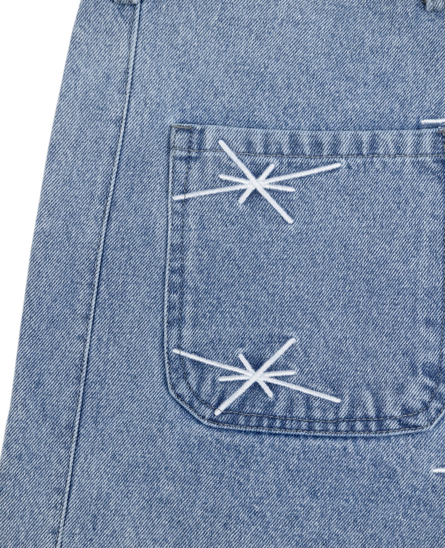CRYSTAL BLUE DENIM JORT