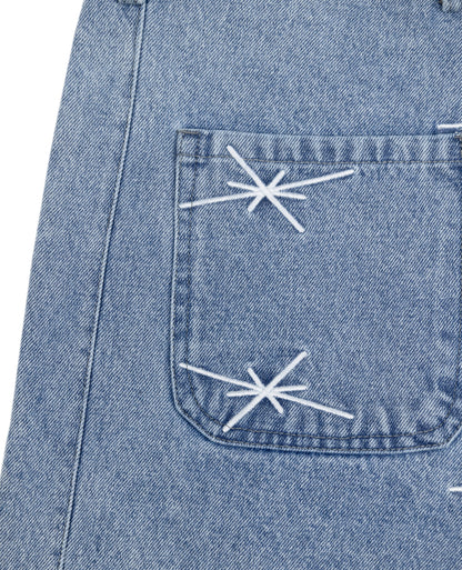 CRYSTAL BLUE DENIM JORT