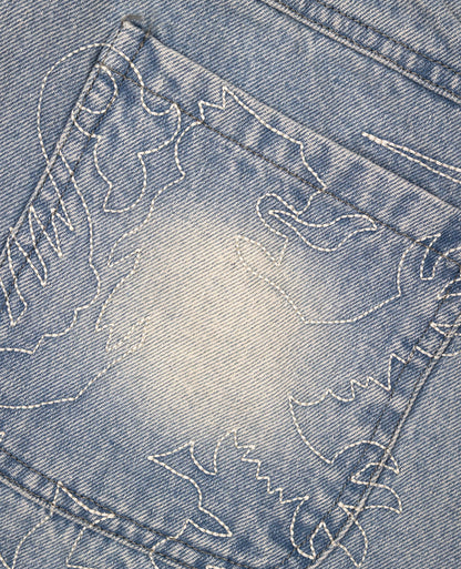WASHED BEAST DENIM