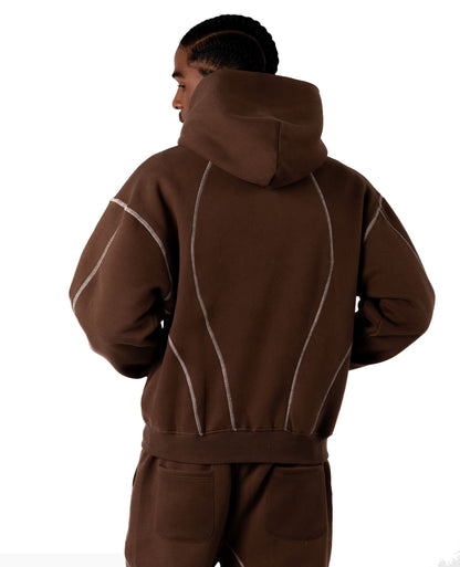 BROWN LINE ZIP