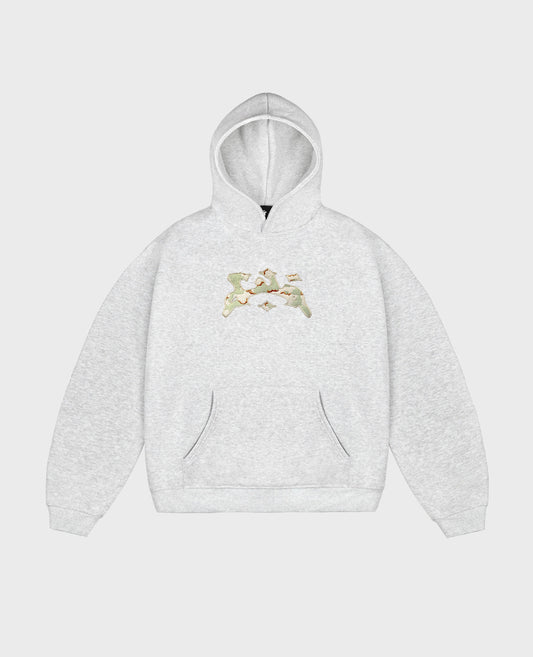 GREY CAMO CURB HOODIE