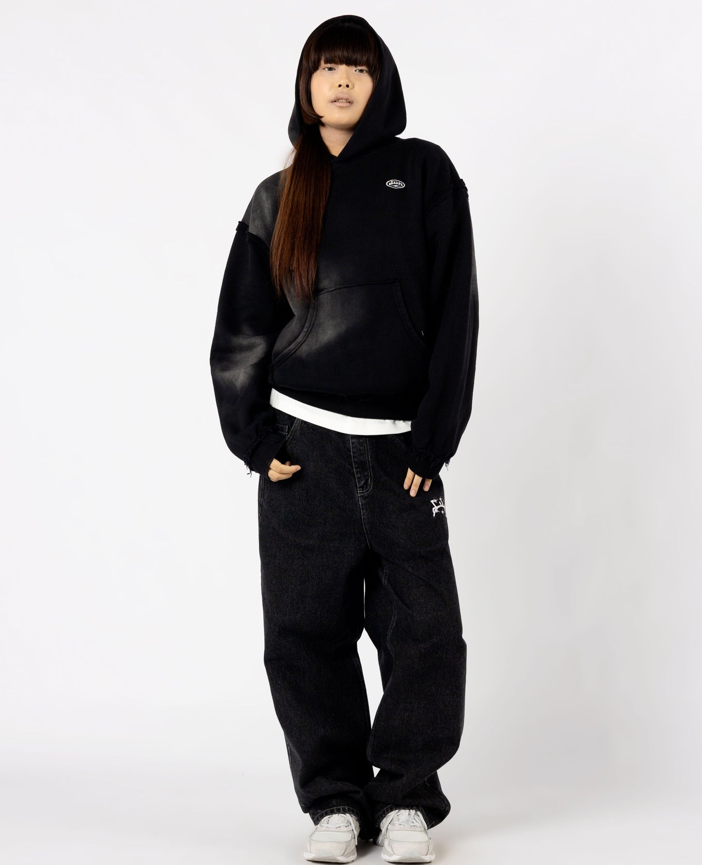 BLACK RAW MILITARY HOODIE